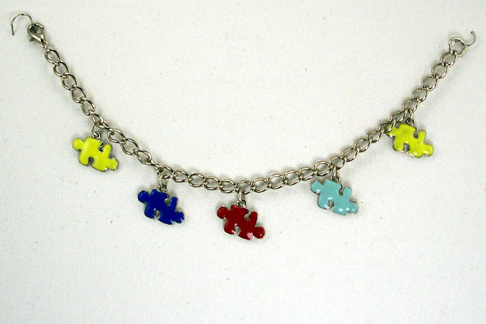 B0260 - My Piece Fits! - 8" 5 charms - Click Image to Close