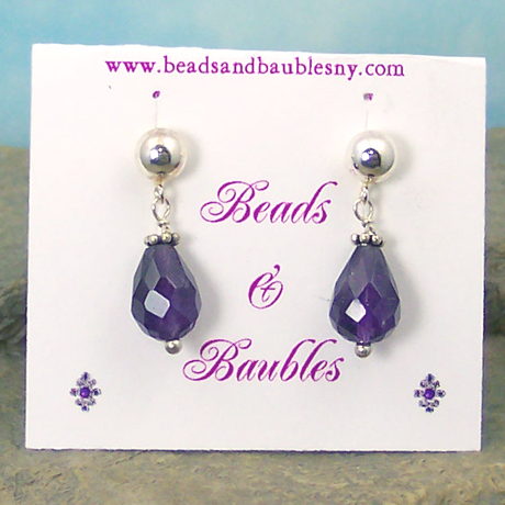 E0264 - Amethyst Tears - 1" ball post - Click Image to Close