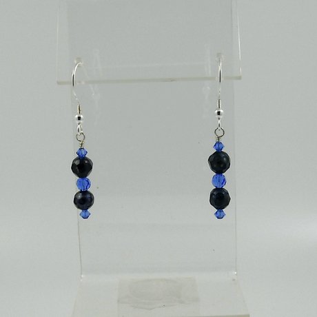 E0508 - Faceted Blues 1.75" - Click Image to Close